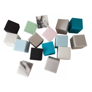 KLOCKI PIANKOWE Z GĄBKI DO ZABAWY , BASENIKÓW 15x15x15 cm